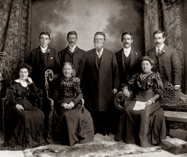 1/4 - Jackman family. Photo taken around 1900.